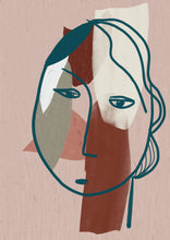 Load image into Gallery viewer, Slightly Sad Head Giclee Fine Art Print 30 x 40cm, 50x70 cm