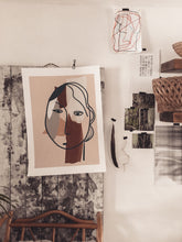 Load image into Gallery viewer, Slightly Sad Head Giclee Fine Art Print 30 x 40cm, 50x70 cm